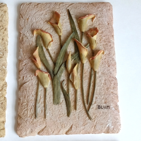 Set of 4 Floral 3D Paintings/ Murals - Picture 10 of 14